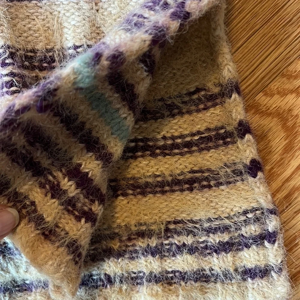 NWT Free People Festive Fairisle Pullover Sweater Size Small